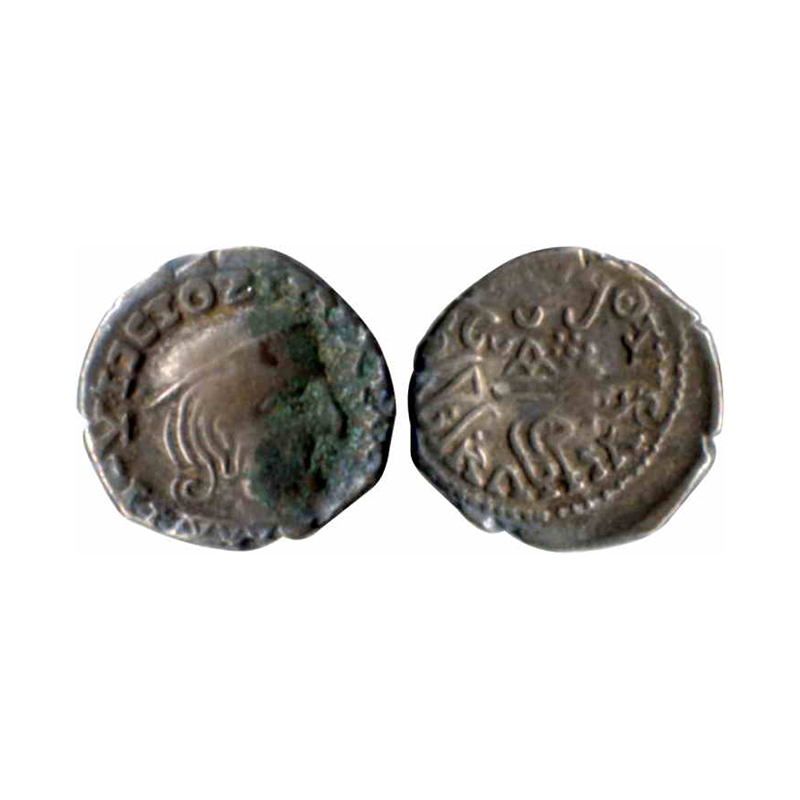 Western Kshatrapas, Ishvaradatta (c. AD 250), Silver, 2.16 g, Karshapana, Portrait type wi