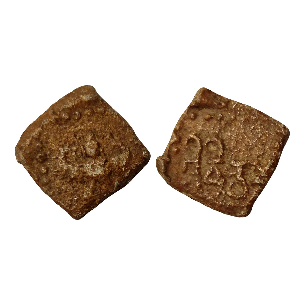 Gupta Empire, Chandragupta II (c. AD 375-415), Lead, 4.81 g, Garuda type with a Garuda sea