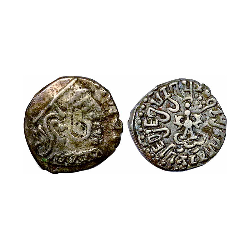 Gupta Empire, Kumaragupta I (C. Ad 414-455), Silver, 2.06 g, Karshapana, Portrait type wit