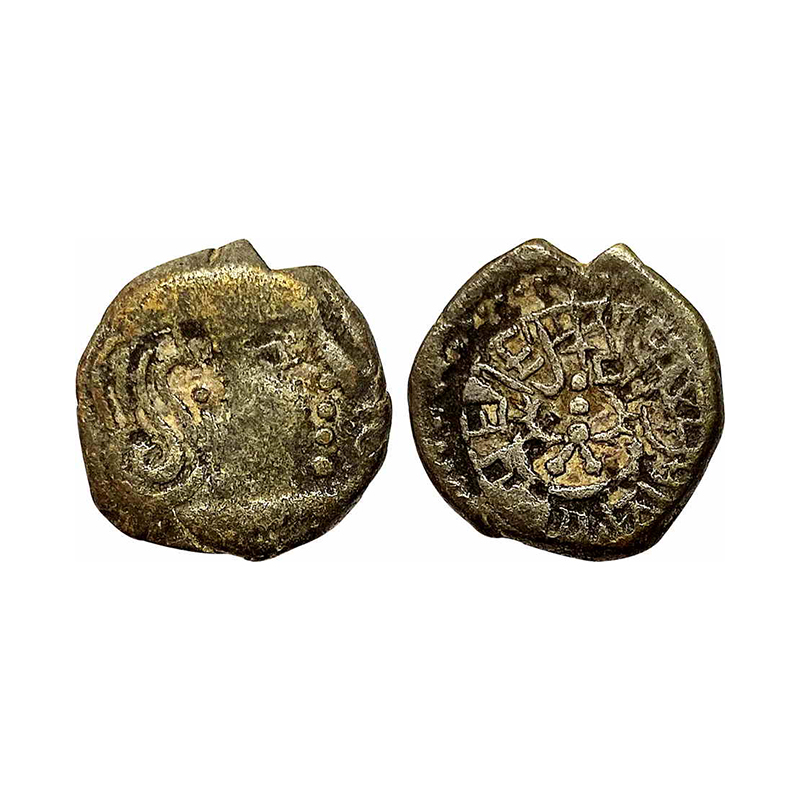 Gupta Empire, Skandagupta (C. AD 455-478), Silver, 1.90 g, Karshapana, Portrait type with 