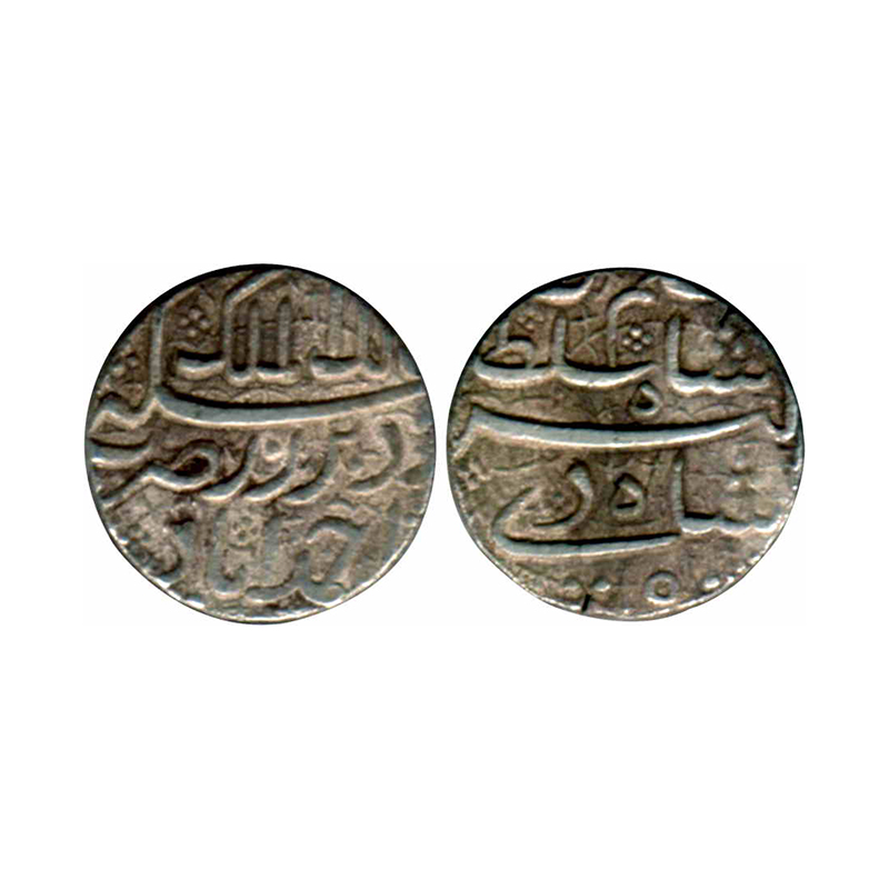 Jahangir (AD 1605-1627), Silver, 11.20 g, Rupee, Ahmedabad mint, in the name and style of 