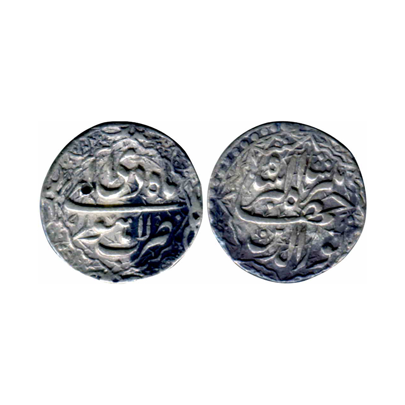 Jahangir, Silver, Rupee, Lahore mint, Nur-ud-din type with ornamental borders on both the 