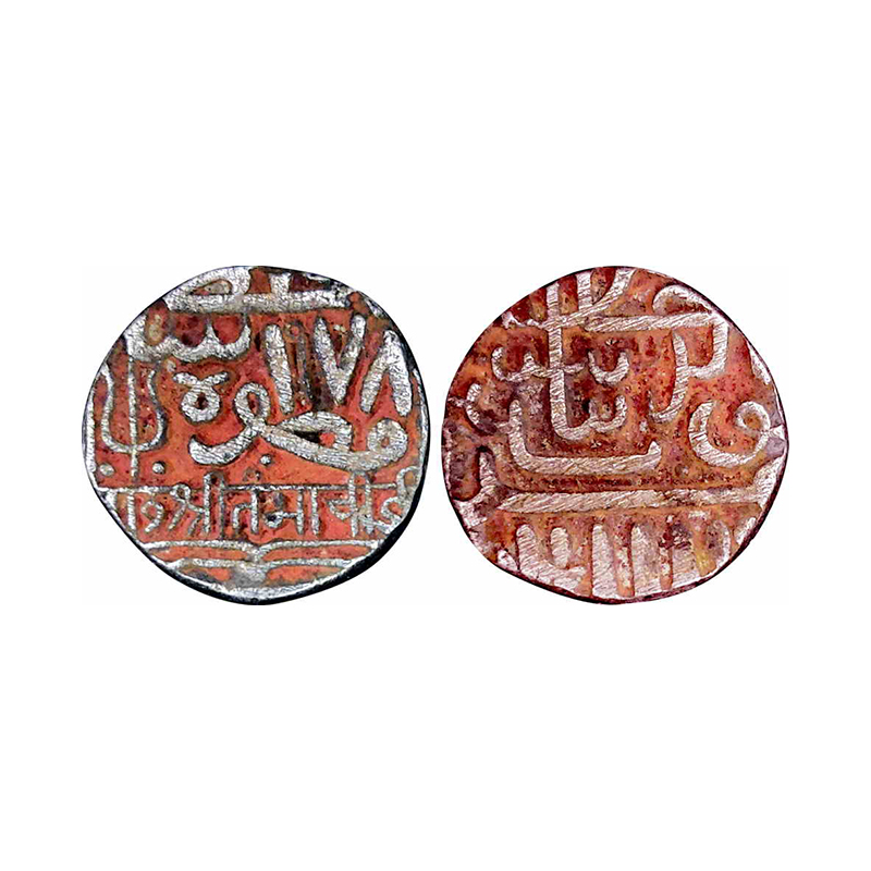 Kutch State, Tamachiji (AD 1654-1665), Silver, Kori, with the name of Muzaffar Shah III, f