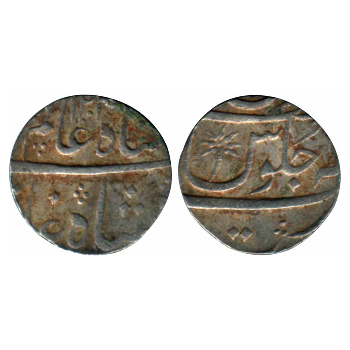 East India Compnay - Bombay Presidency, Surat Mint, Silver, Rupee, in the name of Shah Ala