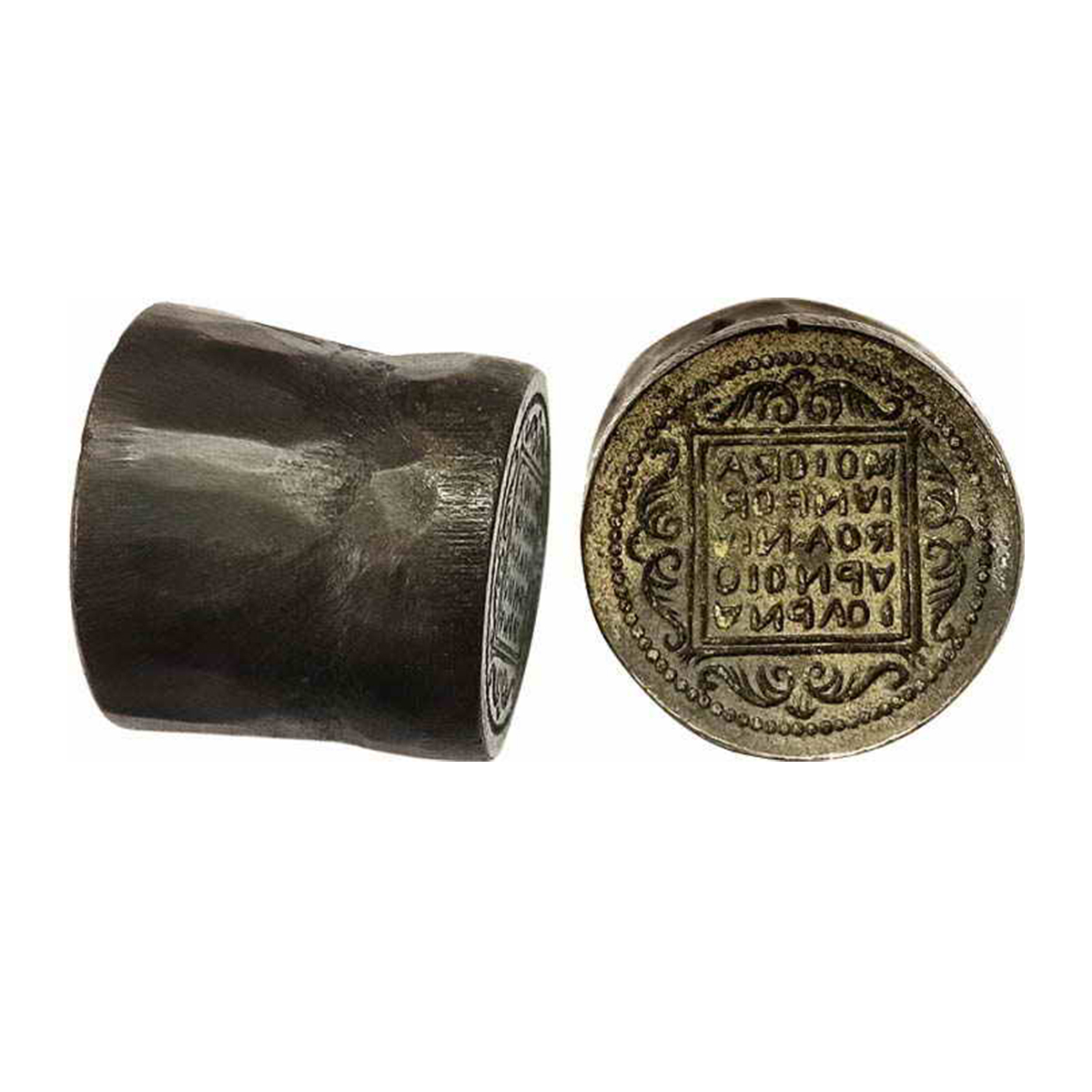 Venetian Ducat Die, Bronze, 144.45 g, c. 19th century, obverse die of the typical gold Duc