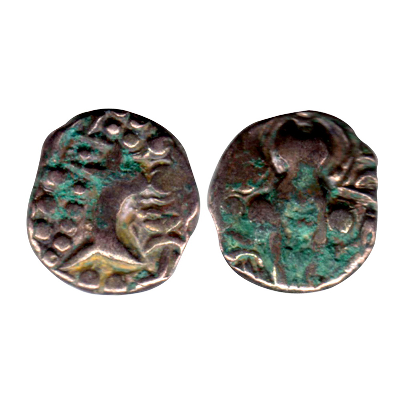 Karkotakas of Kashmir, Pratapaditya (5th century AD), Base Gold, 7.52 g, obv. seated godde