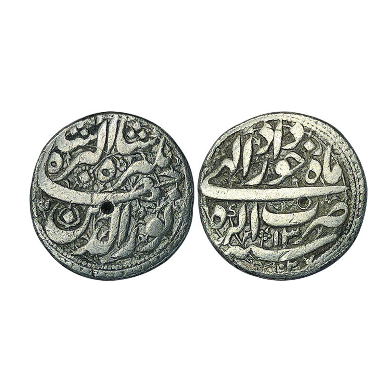 Jahangir, Silver, Rupee, Agra mint, Khurdad month, AH 1027, RY 13, KM# 145.1. Very Fine wi