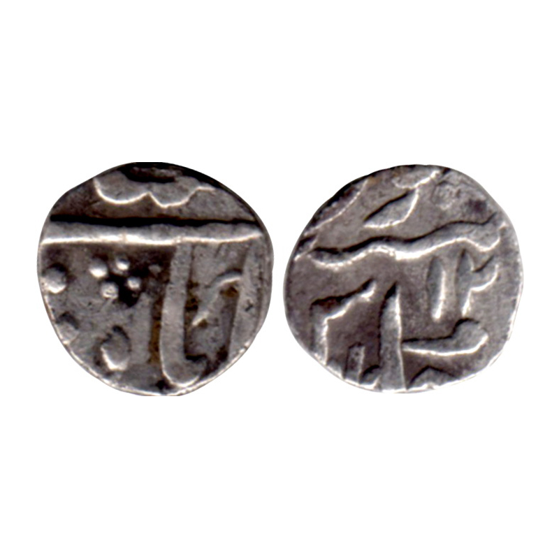Marathas, Vafghon Mint, Silver, 2.66 g, ¼ Rupee, in the name of Shah Alam II, RY 12. Very 