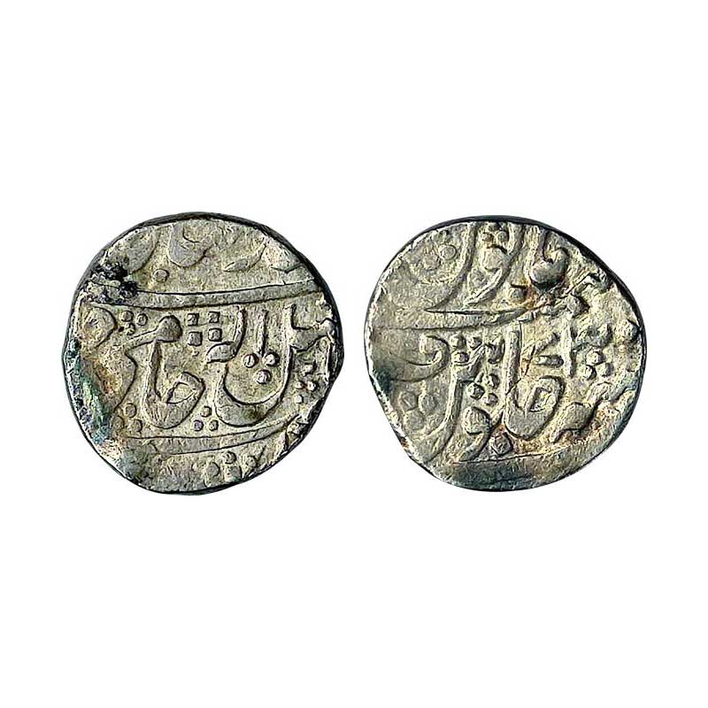 Gwalior, Baija Bai, (AD 1827-1833, AH 1243-1249), Silver, Rupee, Dar ul Fath Ujjain Mint, 