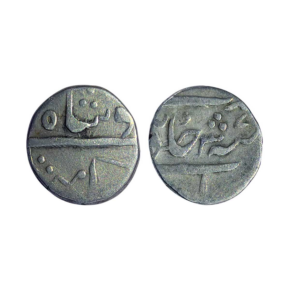 Khambhat (Cambay), Silver, Rupee, in the name of Shah Alam II, RY 37 with both the numeral
