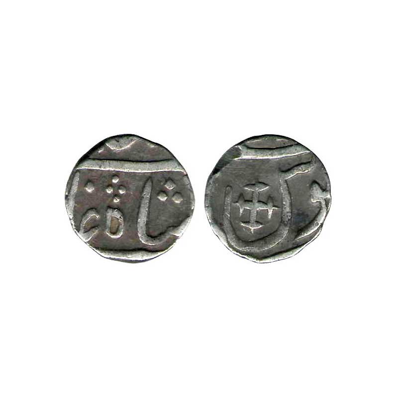East India Company, Bombay Presidency, Silver, ½ Rupee, in the name of Shah Alam II, Bharu