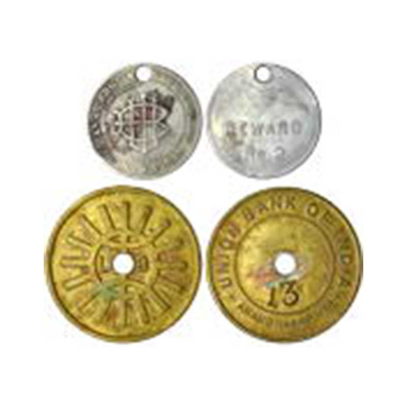 Cupro - Nickel, Bank Token of Union Bank of India, Cash Withdrawal Token and Safe Deposit 