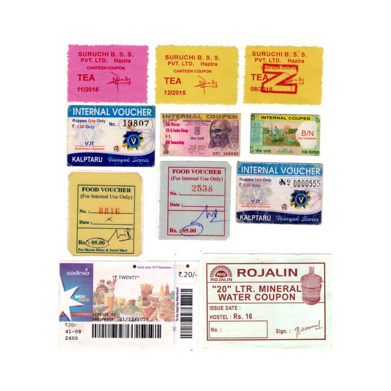 Cupro - Nickel, Collection of Modern Cash Coupons, 11 different pieces, Tea coupon, water 