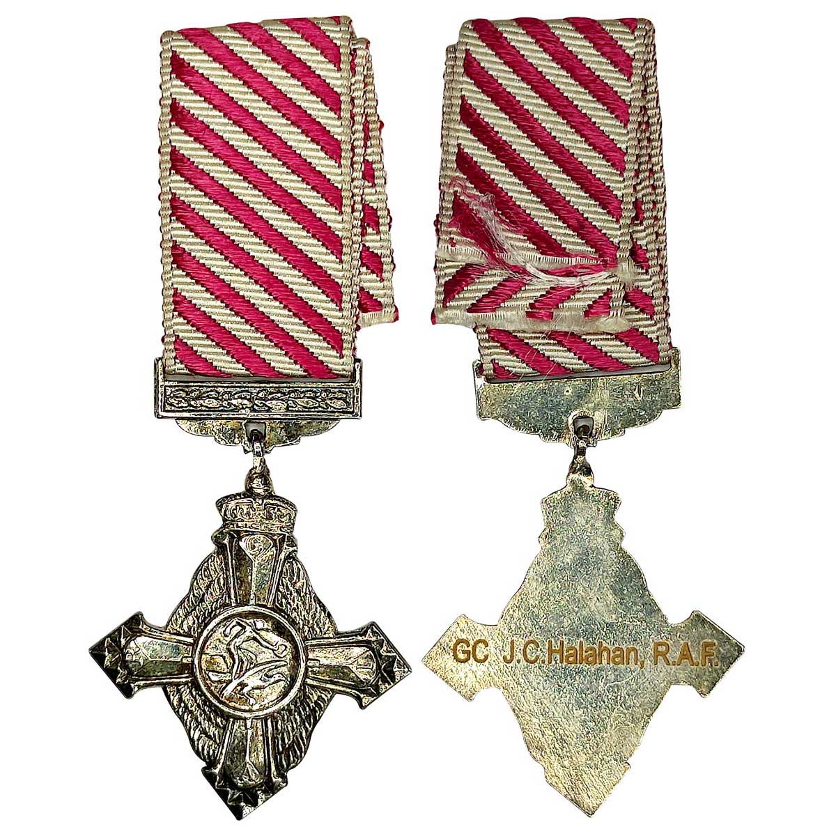 Royal Air Force, Air Force Cross, Miniature, George V issue, Silver, with ribbon, reverse 