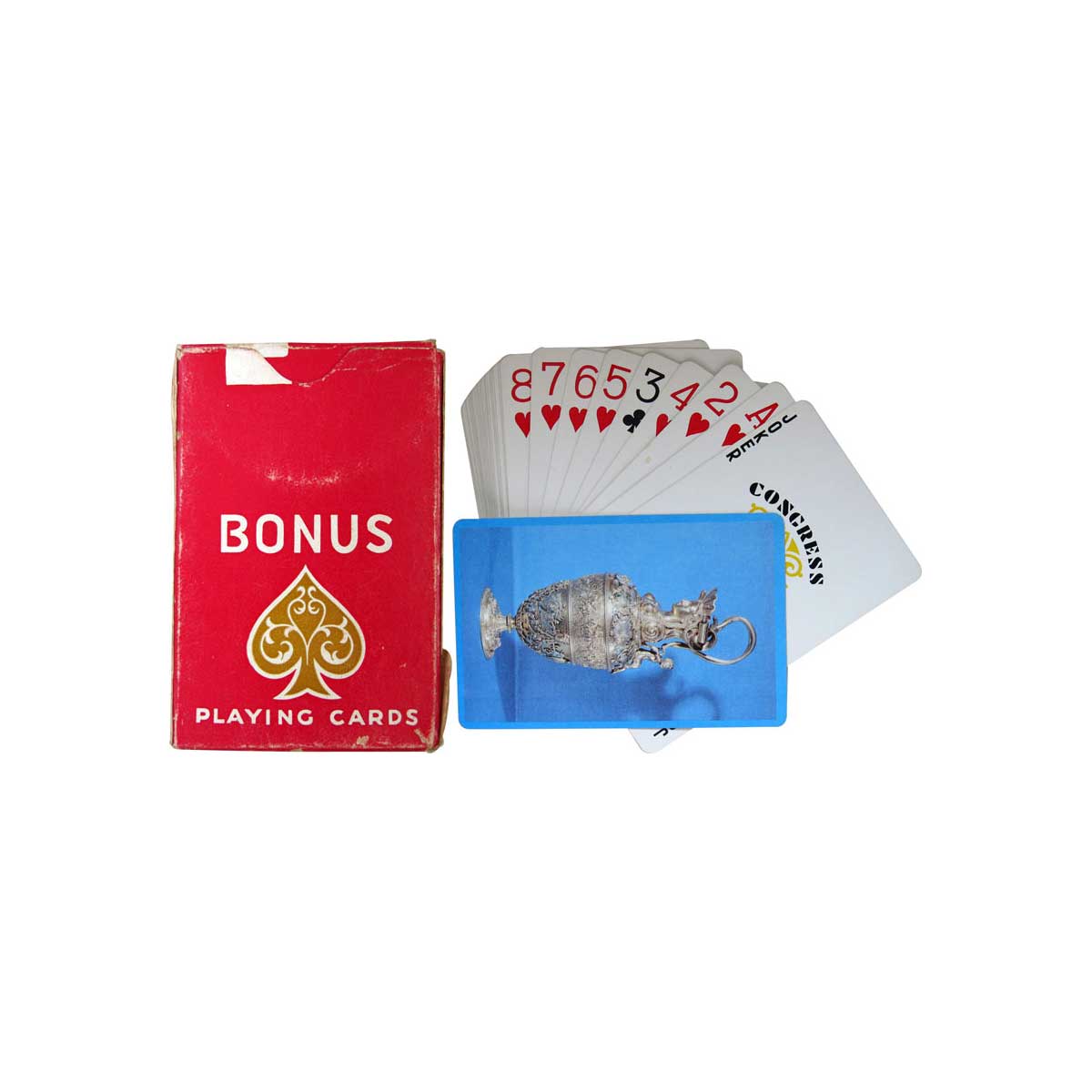 Paper, A pair of Playing Cards (2). Streamlined and Bonus Brands. Unused. (2)...