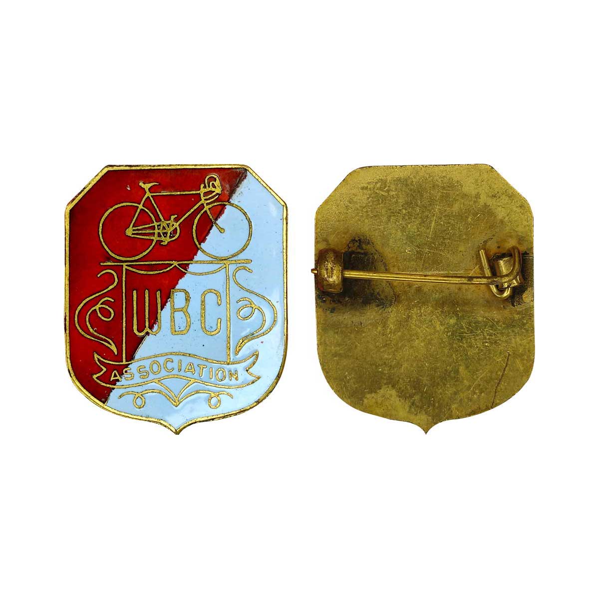 Cyclist Badge of the West Bengal Cyclists' Association, Kolkata, Copper, W.B.C. Associatio