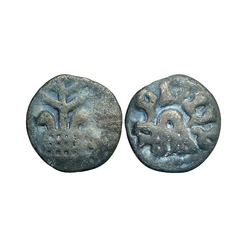Chutus of Banavasi, Sivalananda, Lead, 10.56 g, obv. eight-arched hill with Brahmi legend 