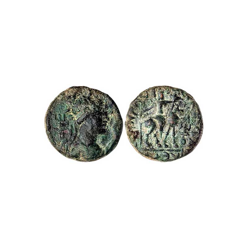 Kushanas, Vima Takto Soter Megas (c.AD 80-95), Copper, 8.79 g, 1 Unit, Begram series, MAC 