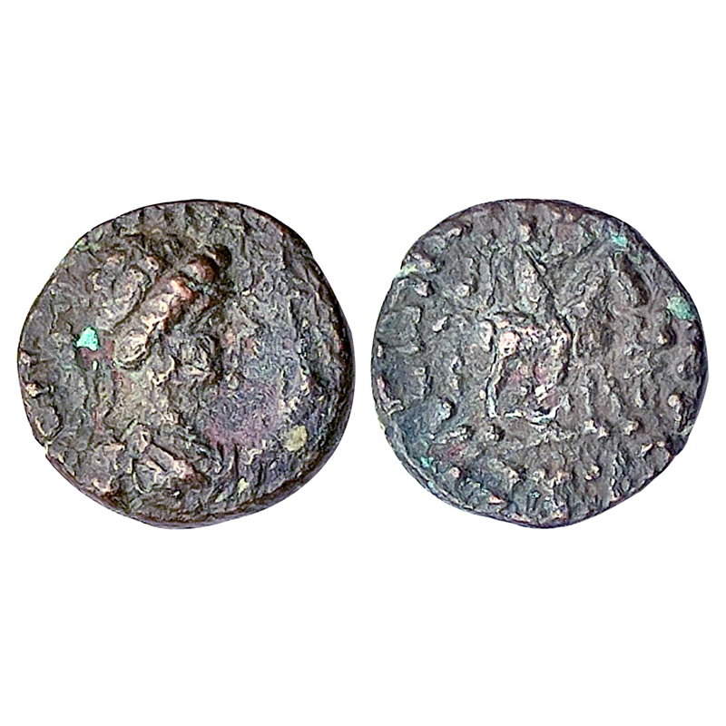 Kushanas, Vima Takto Soter Megas (c.AD 80-95), Copper, 1.82 g, ¼ Unit, Begram series, MAC 