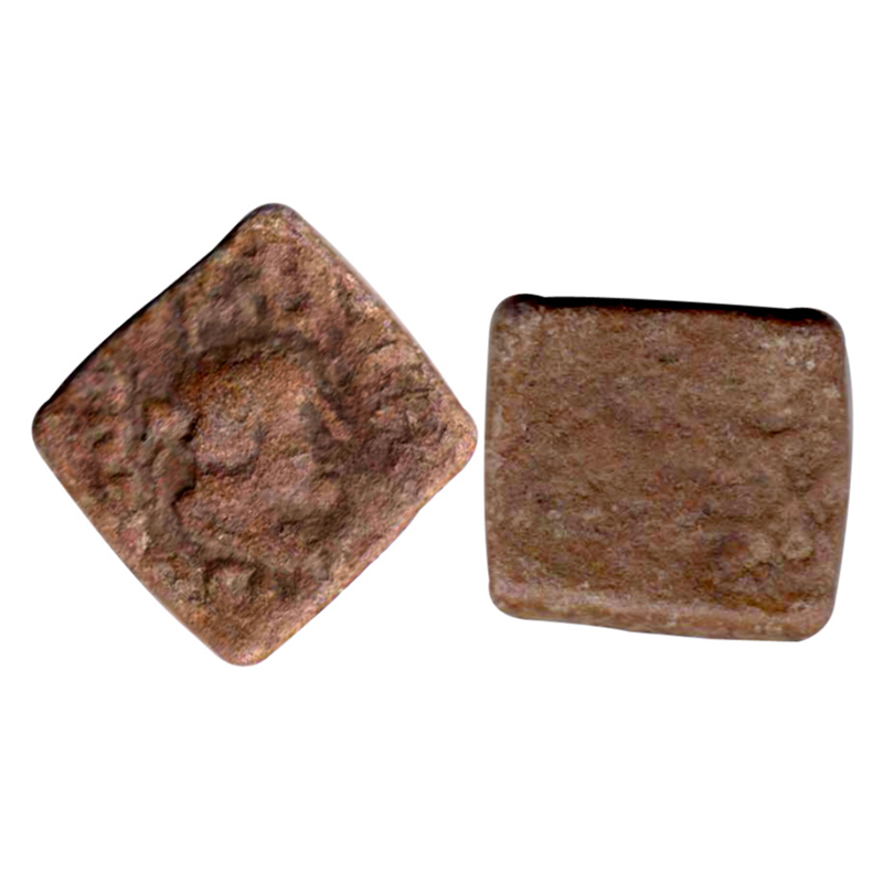 Western Kshatrapas, Nahapana, c. 1st century AD, Lead, 5.20 g, Portrait type, a bust of th