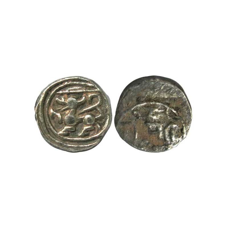 Feudatory Chiefs of Gersoppa-Nagire, Saluva Malla with the title of Rajadhiraja, Silver, 1