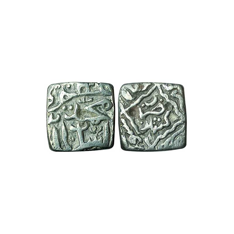 Kashmir Sultanate, Muhammad Shah (AH 889-943, AD 1484-1537), Silver, Square Sasnu, 6.18g, 