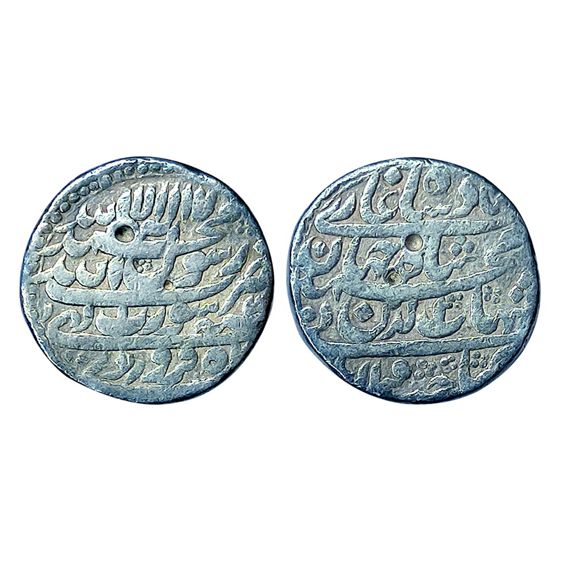 Mughals, Shah Jahan, Silver, Rupee, Surat Mint, four-lines type, Farwardin Month, complete