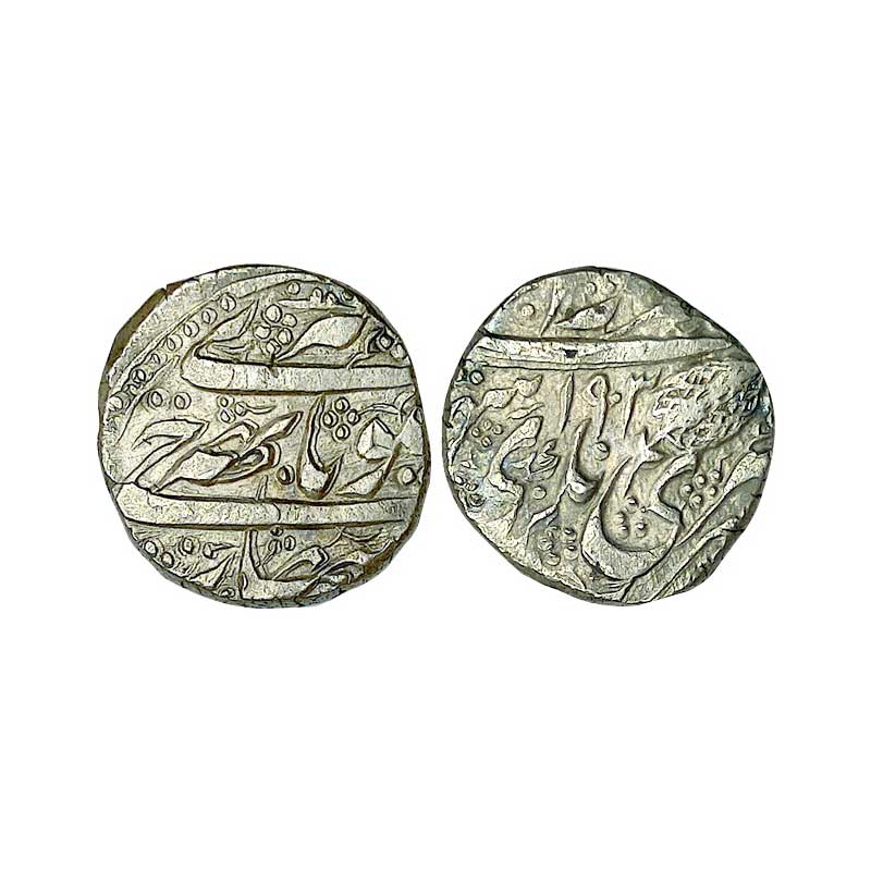 Sikh Empire, Kashmir, Gulab Singh, Silver Rupee, VS 1903, Kashmir Mint. About Very Fine an