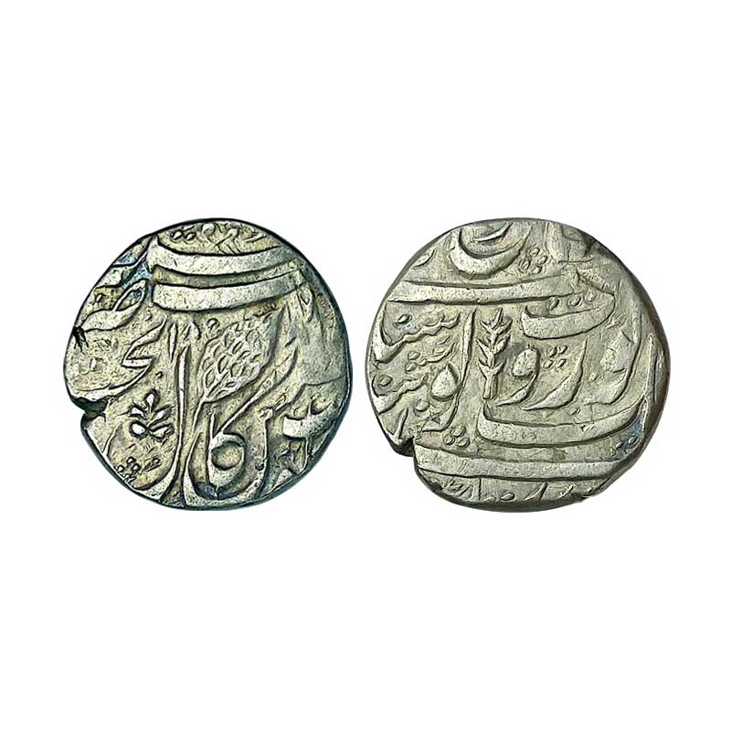 Sikh Empire, Governor Diwan Kirpa Ram (AD 1827-1830), silver Rupee, VS 1884, Khitta Kashmi