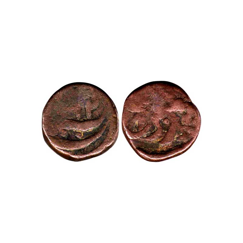 Jodhpur State, 18th & 19th Centuries, Copper, Dhabushahi Takka, Anonymous issue, Jodhpur, 
