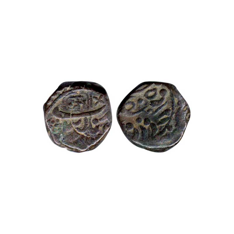 Jodhpur State, Takht Singh (AD 1843-1873), Copper, Dhabushahi Takka, Anonymous issue, Soja