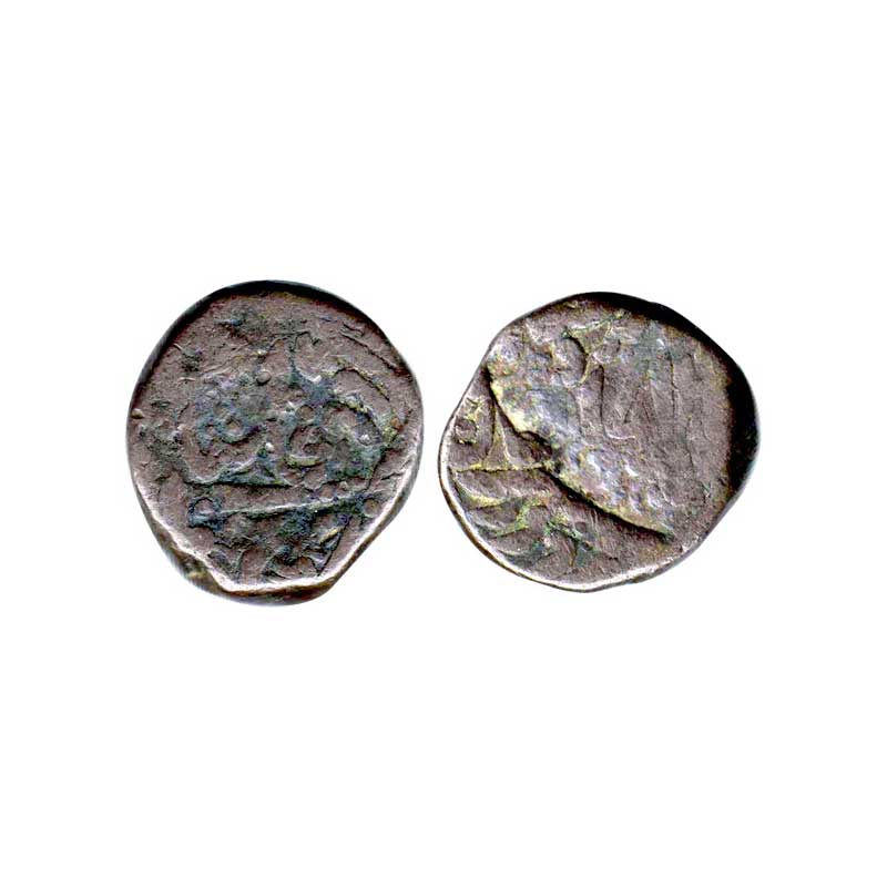 Jodhpur State, Takht Singh, Copper, Takka, Jodhpur mint, the Persian legend on obv reads, 