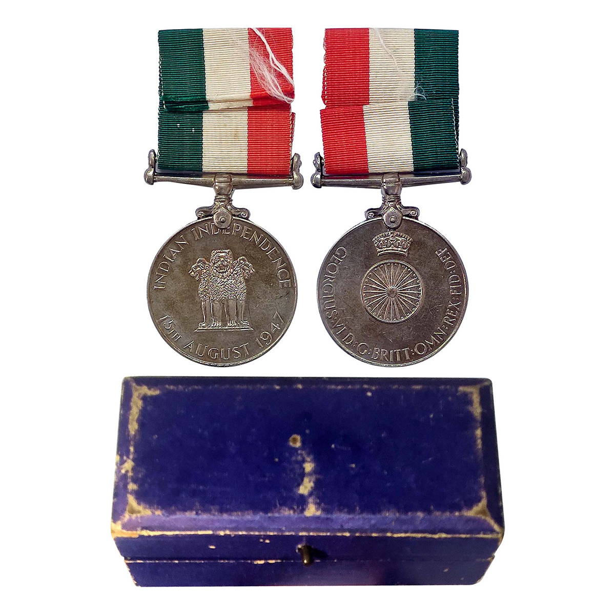 Cupro - Nickel, Indian Independence Medal, 1947, Copper-Nickel, 32.39 g, Lion Pillar emble