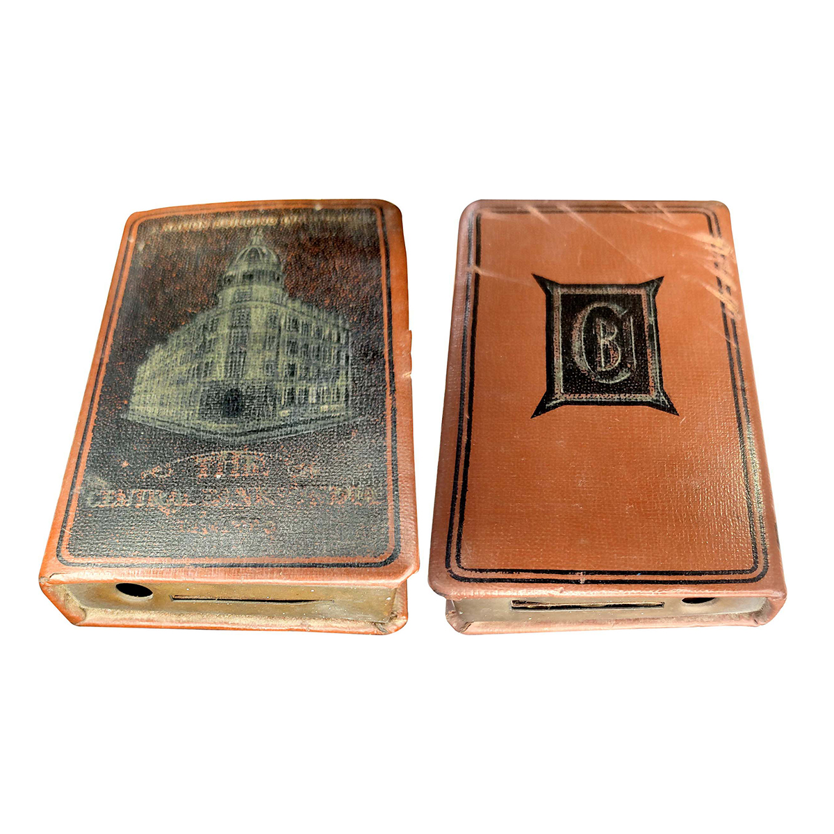 Copper, Vintage Gullak Piggy Bank – Money Book Box, Central Bank of India, Bombay. 75 x 11
