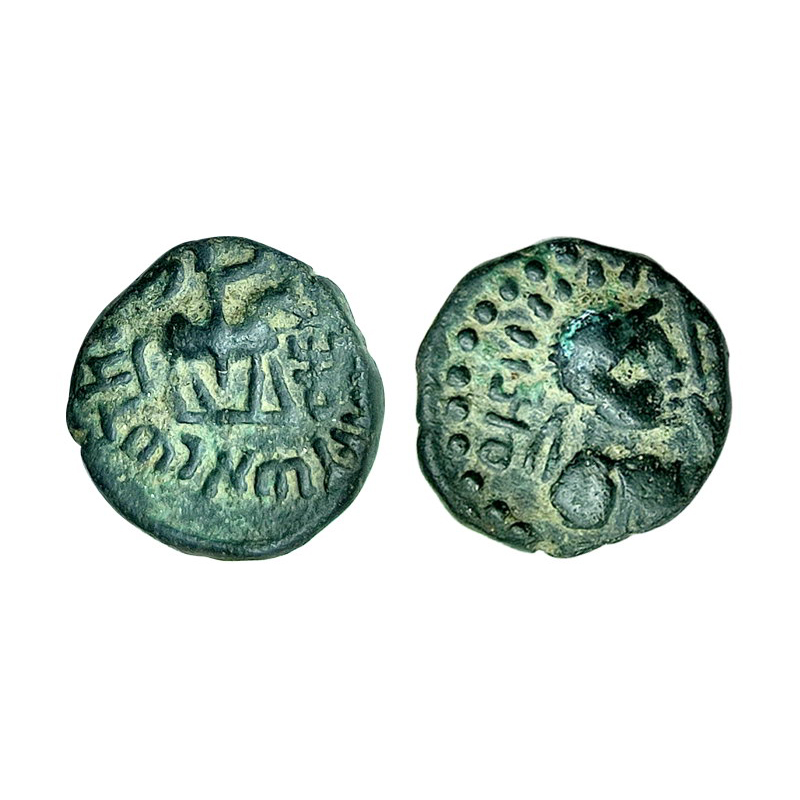 Kushanas, Vima Takto Soter Megas (c.AD 80-95), Copper, 2.30 g, ¼ Unit, Begram series, MAC 