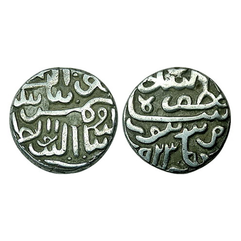 Khandesh Sultanate, Burhanpur Mint, Silver, 7.2 g, Tanka, in the name of Gujarat Sultan Mu
