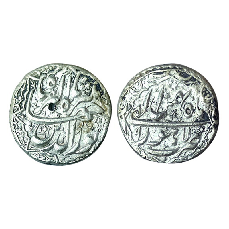 Jahangir, Silver, Rupee, Lahore Mint, Nur-ud-din type, ornamental borders on both sides, R