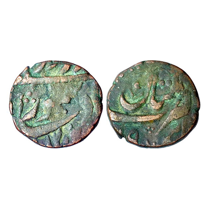 Durranis, Multan Mint, Copper, 12.17 g, Paisa, name of the ruler on obv, complete mint nam