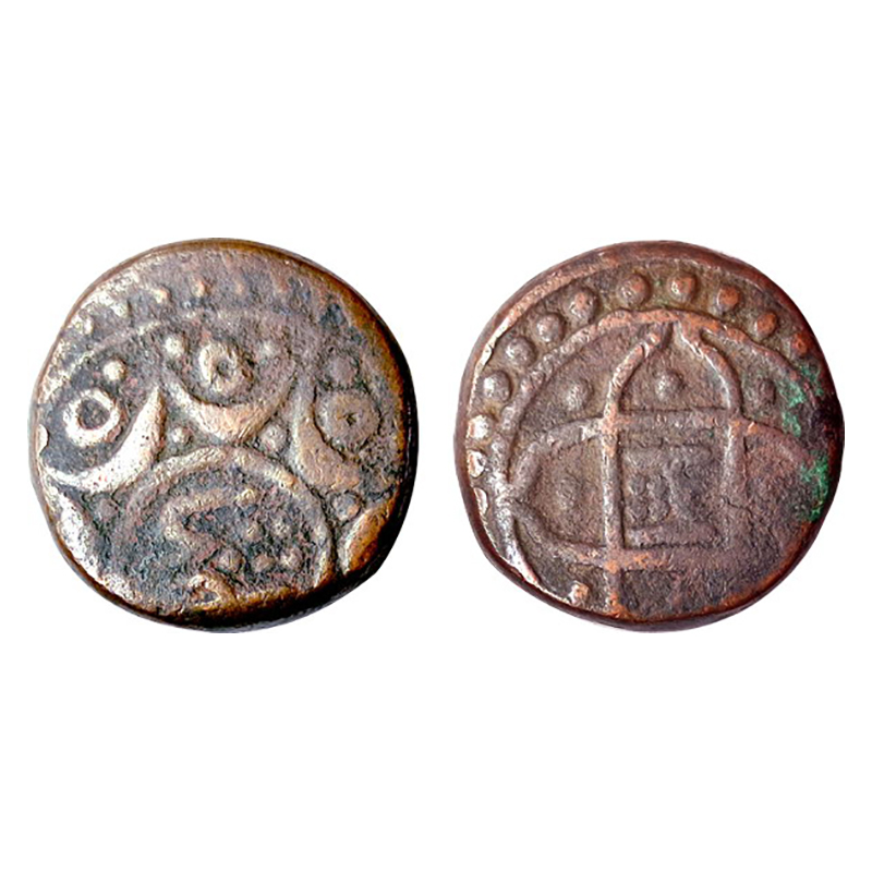Jodhpur, Anonymous issue, Copper, 20.63 g, Takka, RY 31 (Lingen U.06.01). About Extremely 