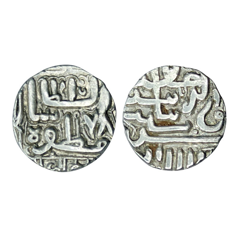 Nawanagar Jamnagar, Silver, 4.73 g, 1 Kori, Early Transitional Issue from the prototype of