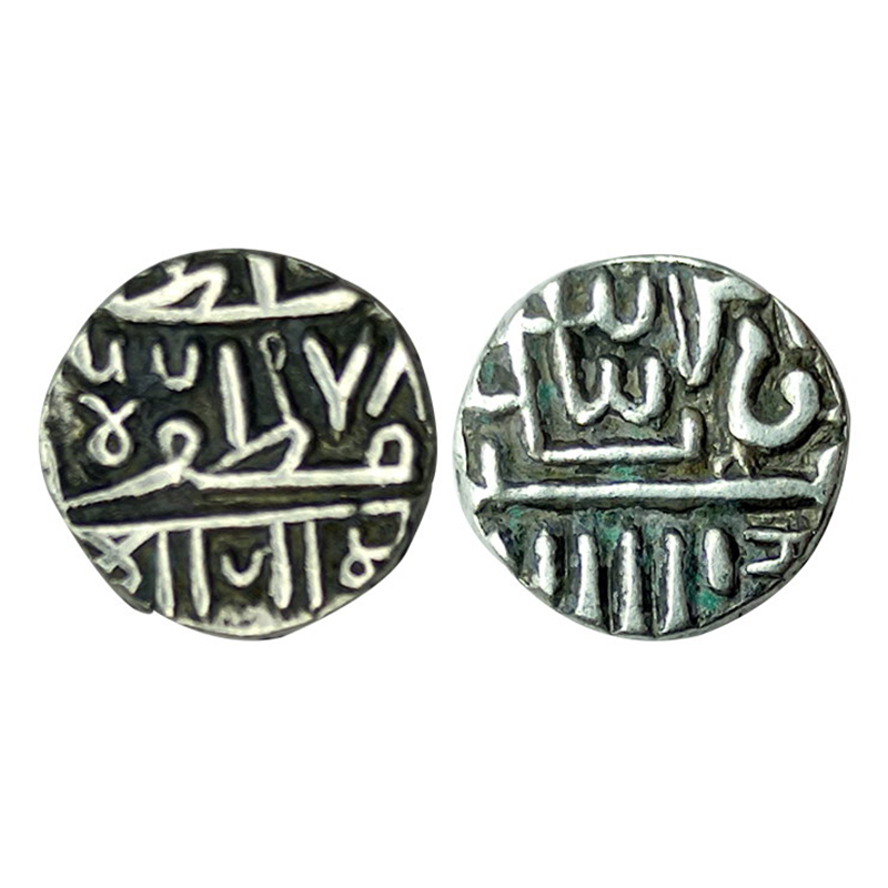 Nawanagar Jamnagar, Silver, 4.72 g, 1 Kori, with the name of Muzaffar Shah and Nagari lege