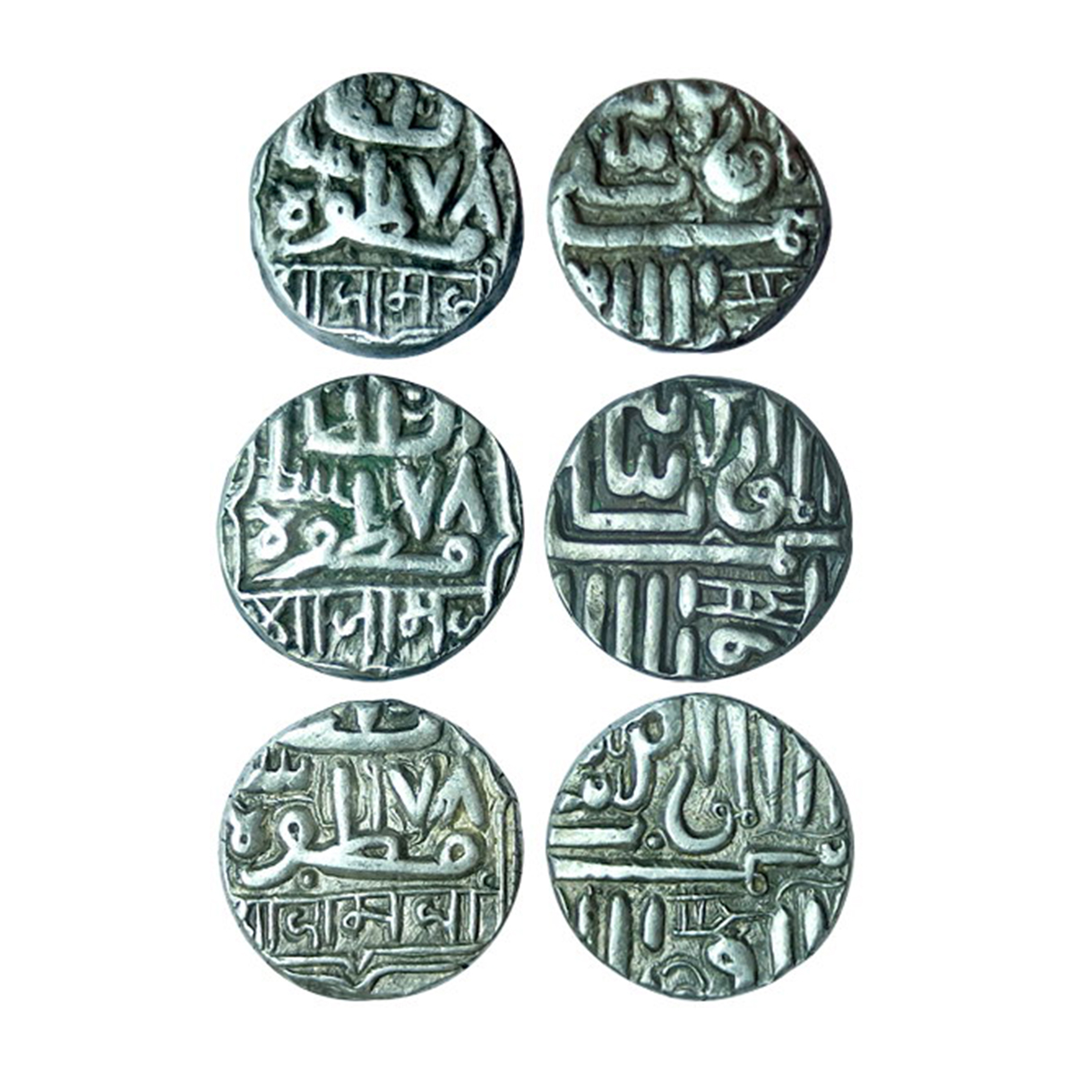 Nawanagar Jamnagar, Jam Vibhaji, Silver (3), 1 Kori, with the name of Muzaffar Shah and Na