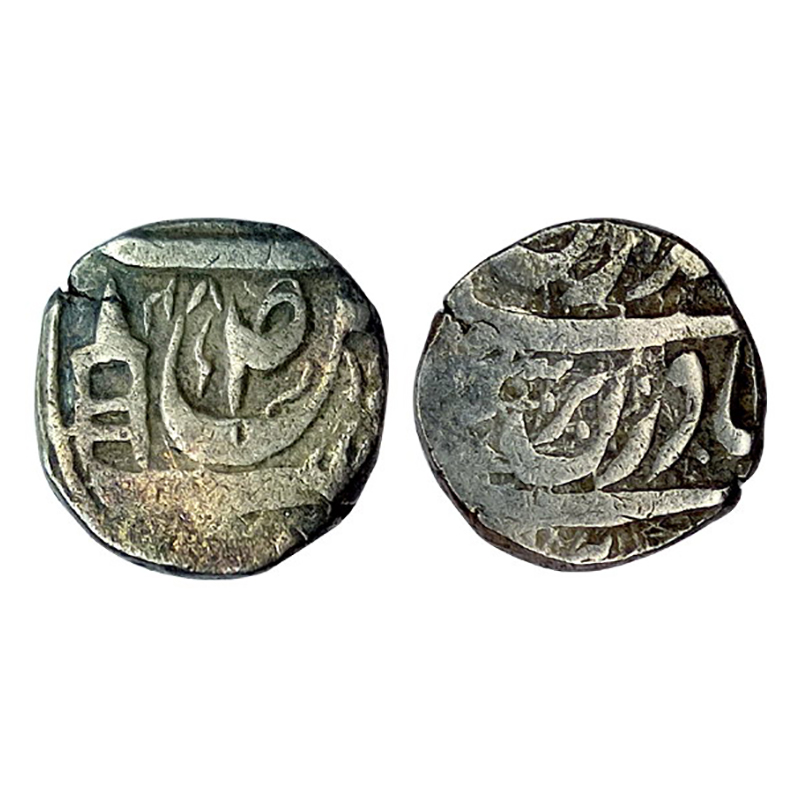 Kashmir Sultanate, Sikandar Shah (AH 796-816 /1393-1416 AD), Silver Sasnu, 5.50g, Kashmir 