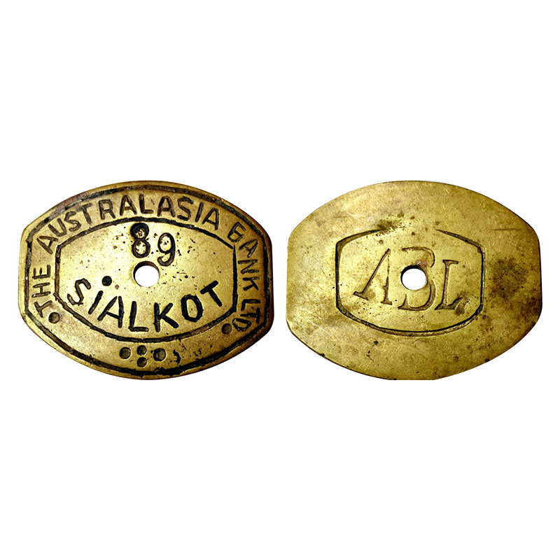 Australasia Bank Token, Copper, Cash Withdrawal token, pre-independence issue of 1947, Sia