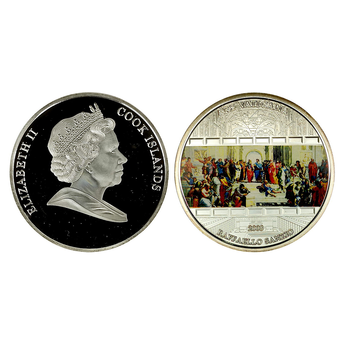 Art in Numismatics: Bronze Medal of Raphael, the famous French Painter, Silver plated on B