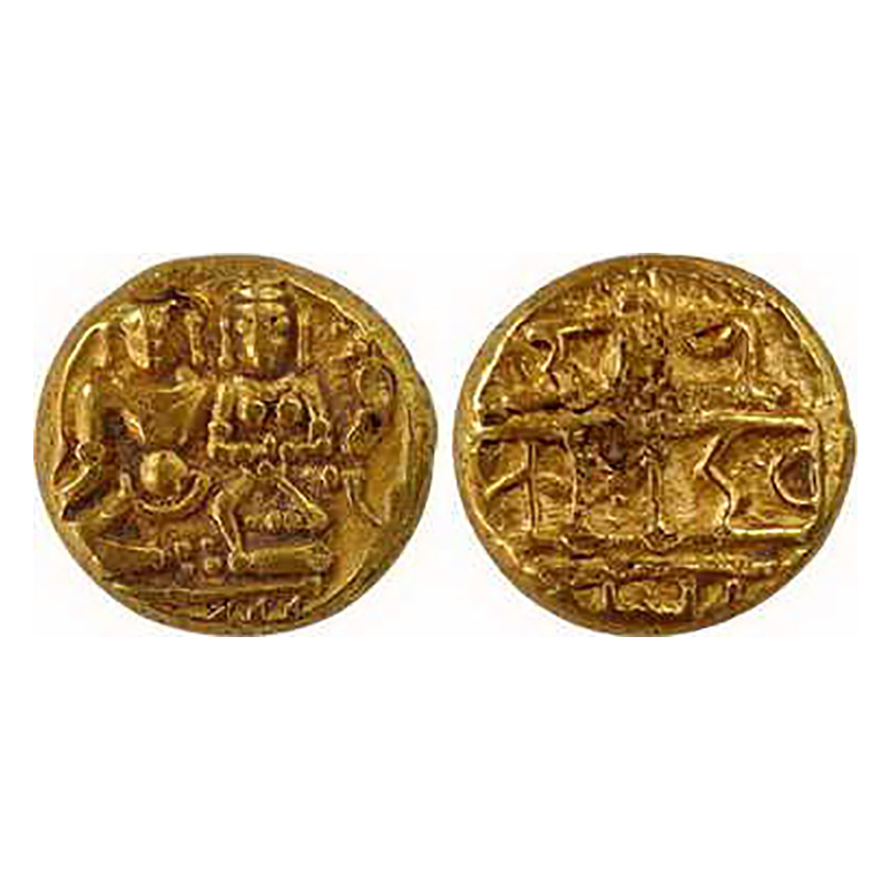 Vijayanagar Empire, Sangama dynasty, Devaraya I (AD 1406-1422), Gold, 3.39 g, Varaha Pagod