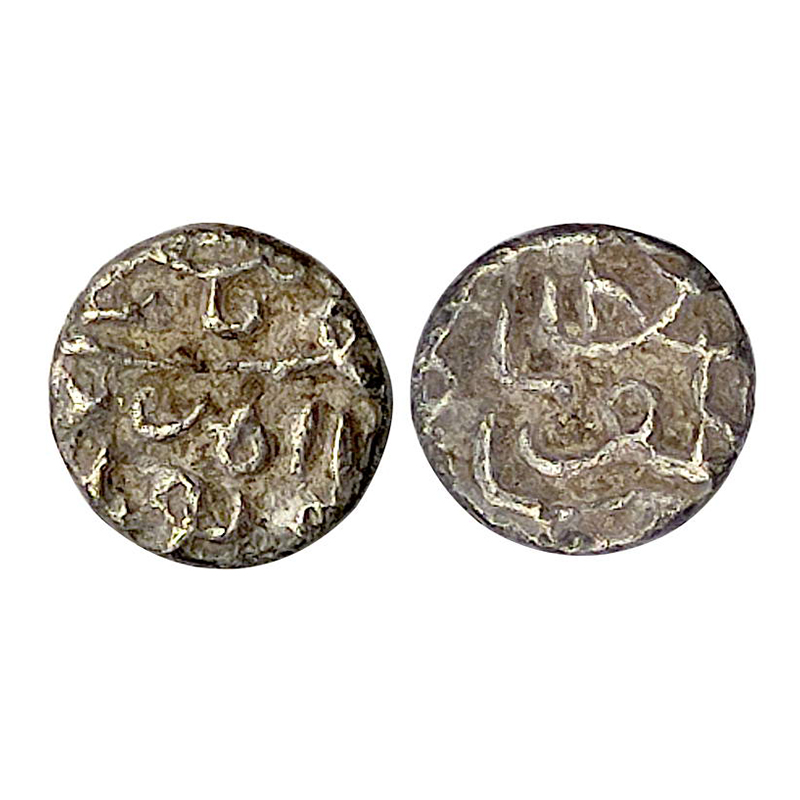 Gujarat Sultanate, Nasir ud din Mahmud Shah III (AD 1537-1553), Silver, 1/16 Tanka, 0.36 g