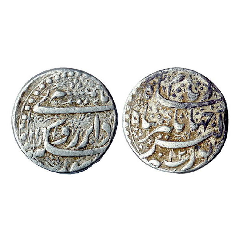 Jahangir, Lahore Mint, Silver, Rupee, Hamesha Couplet, 11.33 g, Nur ud din Jahangir bin Ak