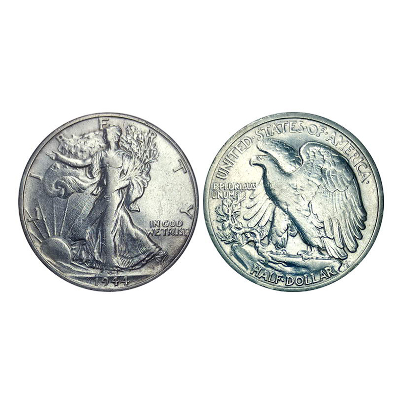 USA, Silver, ½ Dollar, Liberty Half Dollar, 1944. About Extremely Fine. ...