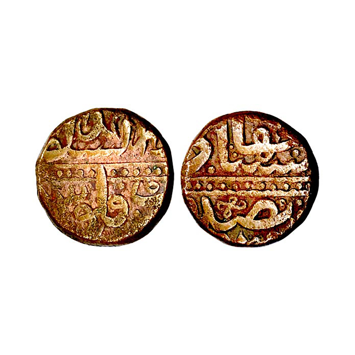 Akbar, Ahmedabad Mint, Dam, Copper, 20.18 g, Swastika mint Mark, Dar us Sultanate Ahmedaba